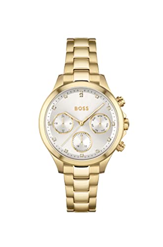 BOSS Women's Analog Quartz Watch with Gold Strap 1502628