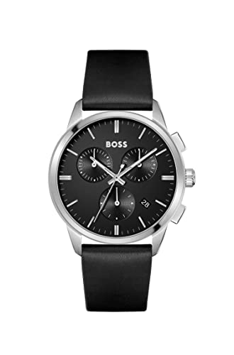 BOSS Men's Analog Quartz Watch with Leather Strap 1513925