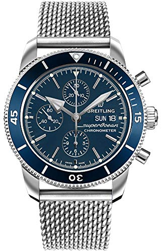 Breitling Superocean Heritage II cronografo 44 quadrante blu uomo orologio A13313161C1A1