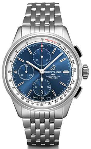 Breitling Premier A13315351C1A1 - Cronografo con quadrante blu, 42 mm