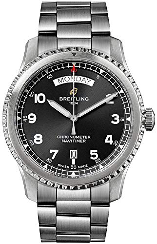 Breitling Navitimer 8 automatico giorno e data 41 quadrante nero orologio da uomo A45330101B1A1