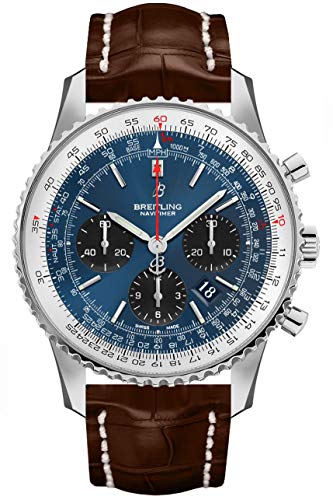 Breitling Navitimer 1 B01 cronografo 43 quadrante blu uomo orologio AB0121211C1P2