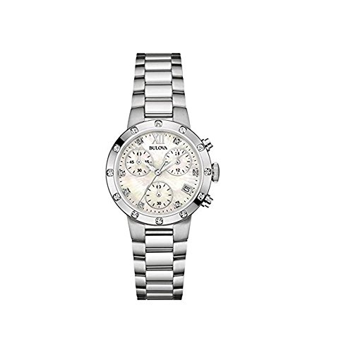 Orologio Cronografo in acciaio inox Bulova Diamond 96W202