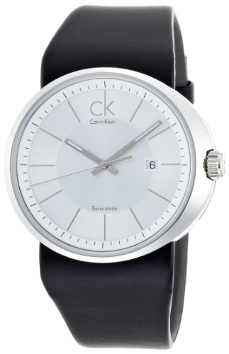 Calvin Klein K0H21120 - Orologio da polso da uomo, cinturino in pelle colore nero