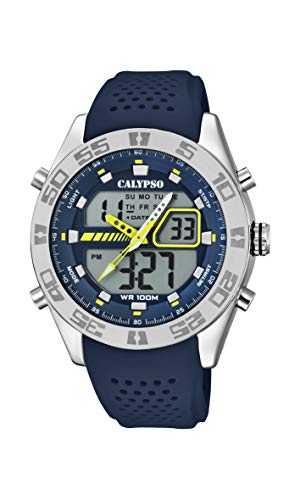 Calypso Watches Orologio Analogico-Digitale Quarzo Uomo con Cinturino in Plastica K5774/3