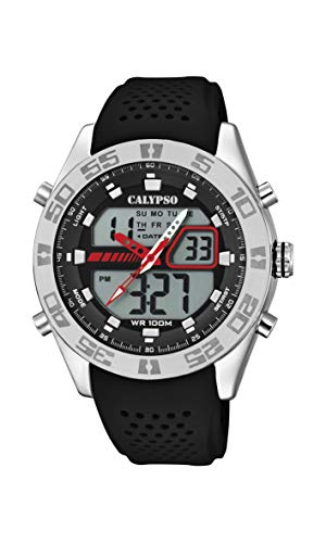 Calypso Watches Orologio Analogico-Digitale Quarzo Uomo con Cinturino in Plastica K5774/4