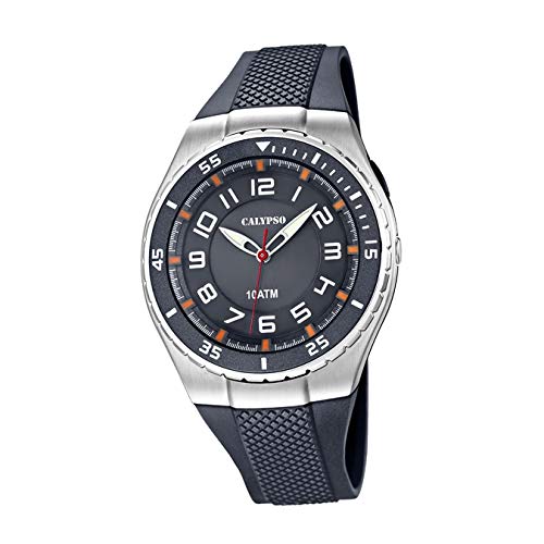 Calypso watches UK6063/1 - Orologio da polso da uomo, cinturino in plastica colore grigio
