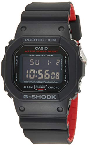 Casio G-SHOCK Orologio 20 BAR, Nero, Digitale, Uomo, DW-5600HR-1ER