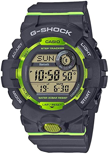 Casio G-SHOCK Orologio, Steptracker/Pedometro, Sensore di movimento, 20 BAR, Bianco, Digitale, Uomo, GBD-800-4ER