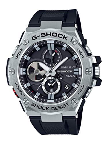 Casio Men's 'G-Shock' Quartz Resin Dress Watch, Color:Black (Model: GST-B100-1ACR)