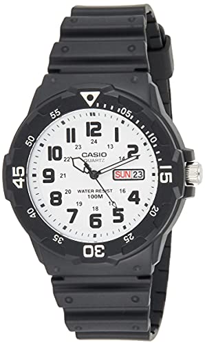 Casio Men's 'Classic' Quartz Resin Automatic Watch, Color:Black (Model: MRW200H-7BV)