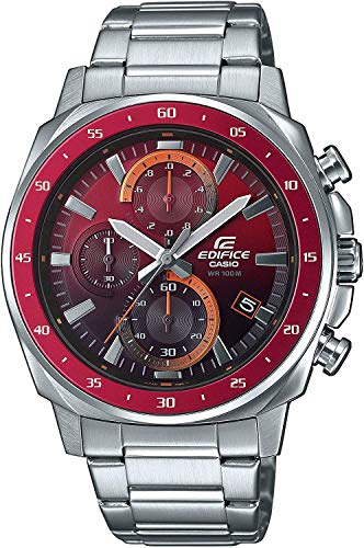 Casio Watches Orologio Cronografo Quarzo Unisex-Adulto. con Cinturino in Acciaio Inox EFV-600D-4AVUEF