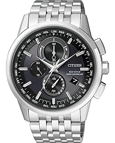 Citizen – Orologio da uomo radio Controlled Cronografo al Quarzo, Acciaio Inossidabile AT8110 – 61E