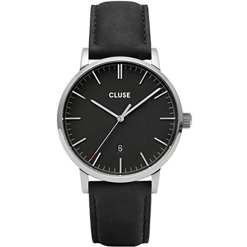 Cluse Men's Aravis 40mm Leather Band Steel Case Quartz Watch CW0101501001