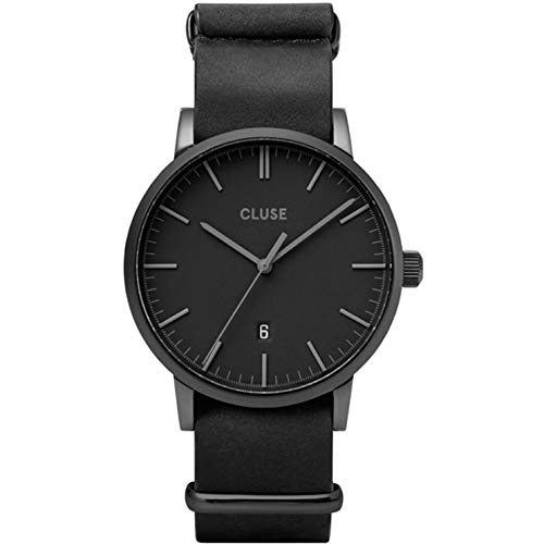 Cluse Men's Aravis 40mm Leather Band Steel Case Quartz Watch CW0101501010