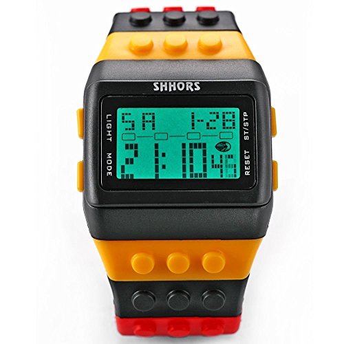 CursOnline Orologio Digitale da Polso Ufficiale Shhors Unisex e Bambino Water Resistant Bracciale Watch Multicolor