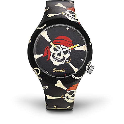 Orologio teschio pirata Doodle Watch Unisex Skull Mood