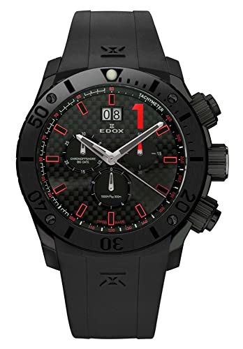 Edox class 1 chronoffshore orologio Uomo Analogico Al quarzo con cinturino in Silicone 10020 37N NRO