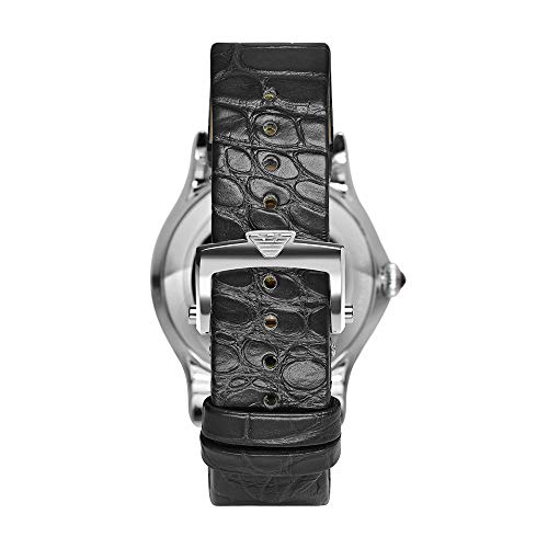 Emporio Armani Swiss - Orologio automatico CLASSIC con cinturino in alligatore nero da uomo ARS3304