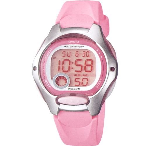 Orologio Cronometro Digitale Donna Tipo Cadete scatola e cinturino resina rosa C0035