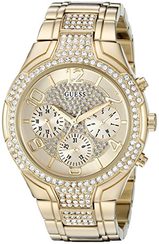GUESS Women's Quartz Stainless Steel Casual Watch, Color:Gold-Toned (Model: U0628L2)