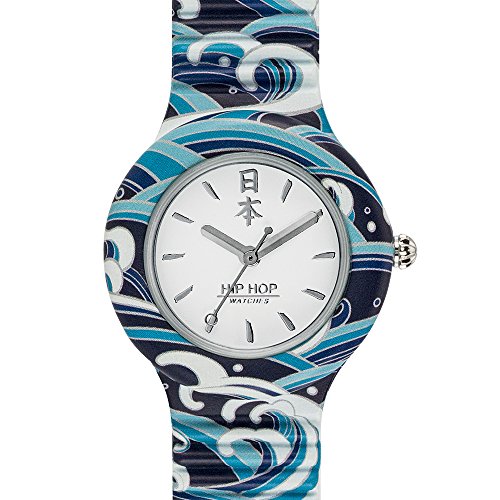 Hip Hop Watches - Orologio da Donna Hip Hop Blue HWU0862 - Collezione I Love Japan - Cinturino in Silicone - Cassa 32mm - Impermeabile