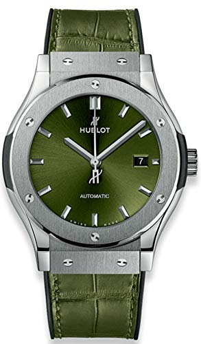 Hublot Classic Fusion Green Sunray Dial automatico orologio da uomo 542.NX.8970.LR