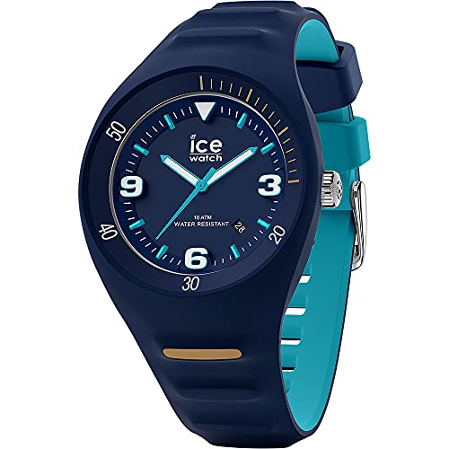 Ice-Watch P. Leclercq Blue Turquoise Orologio Blu da Uomo con Cinturino in Silicone, 018945 (Medium)