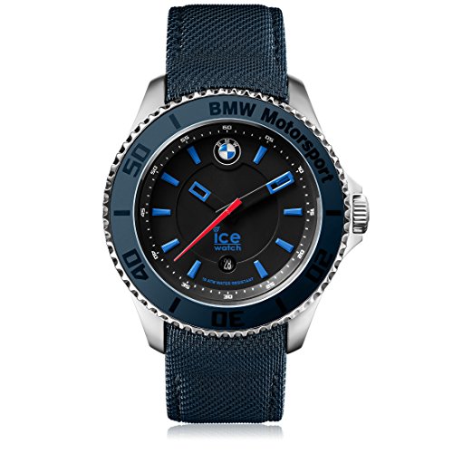 Ice-Watch BMW Motorsport (Steel) Dark & Light BE Orologio Blu da Uomo con Cinturino in Pelle, 001113 (Medium)