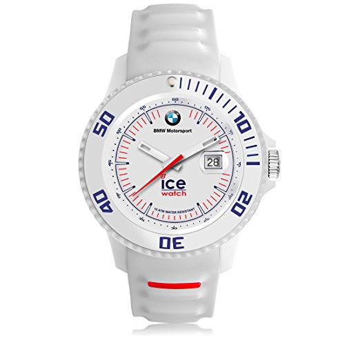 Ice-Watch BMW Motorsport (Sili) White Orologio Bianco da Uomo con Cinturino in Silicone, 000835 (Medium)