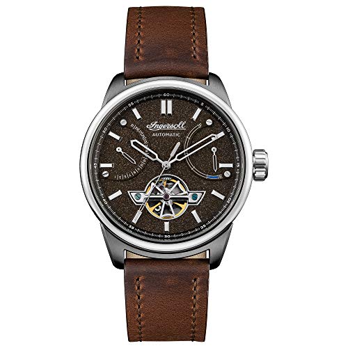 Ingersoll The Triumph Gents Automatic Watch I06703 with a Stainless steel case and genuine leather strap