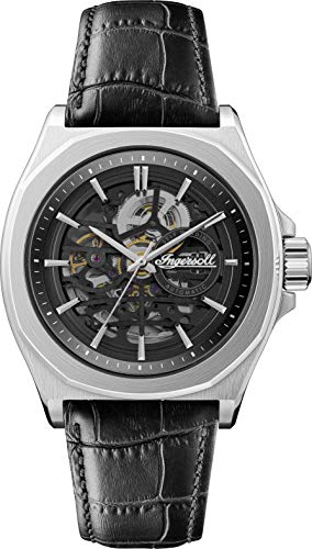 Ingersoll The Orville Automatic Men's Watch with Skeleton Dial and Black Leather Strap I09302B