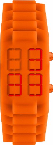 Jacques Lemans 374G - Orologio da polso unisex, silicone, colore: arancio