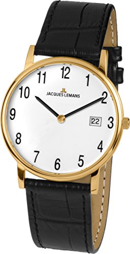 Jacques Lemans – Bracciale unisex orologio Vienna al quarzo in pelle 1 – 1848d