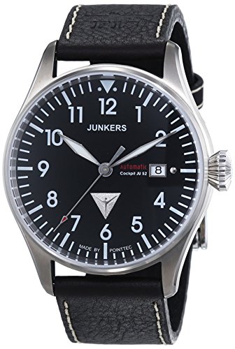 Junkers 61562 - Orologio da polso uomo, pelle, colore: marrone