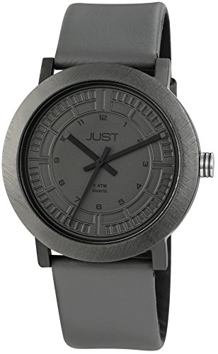 Just Watches 48-S9627-GR - Orologio da polso uomo, pelle, colore: grigio