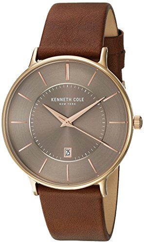 Kenneth Cole New York Orologio da uomo orologio da polso in pelle kc15097003