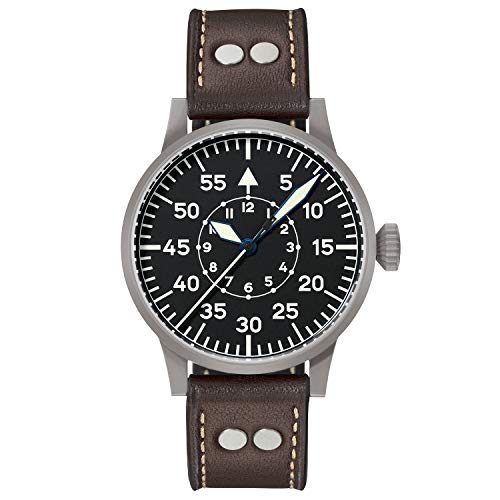 Orologio da aviatore originale Kempten di Laco – Made in Germany – 39 mm Ø orologio di alta qualità – Qualità unica – Lavorazione eccezionale – Impermeabile dal 1925