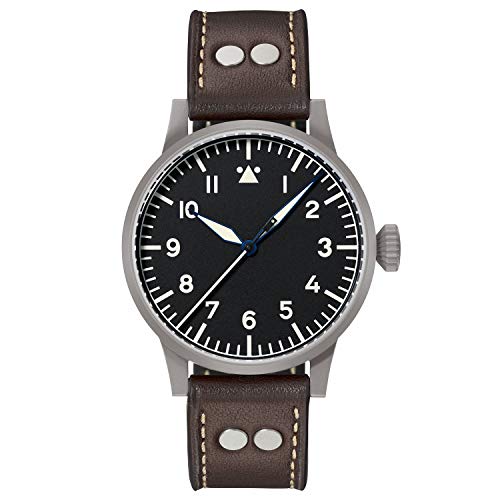 Orologio da aviatore originale Heidelberg di Laco – Made in Germany – 39 mm Ø orologio automatico di alta qualità – qualità unica. Lavorazione straordinaria – dal 1925.