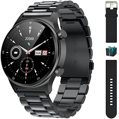 LIGE Smartwatch, Orologio Fitness Uomo 1,32'' Touch Schermo Smart Watch con Sonno/Cardiofrequenzimetro/Salute Monitoraggio, Sportivo Fitness Tracker Impermeabil IP68 per Android iOS