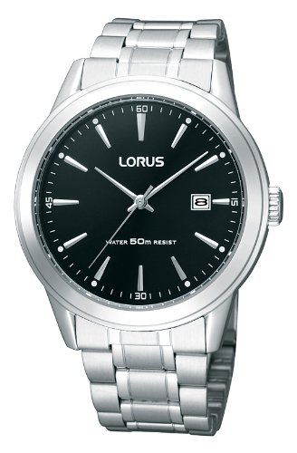 Lorus Watches RH995BX9 - Orologio da polso da uomo, cinturino in acciaio inox colore argento