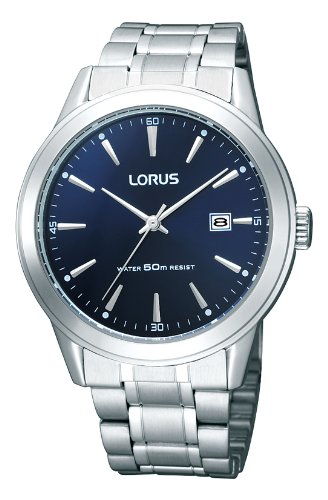 Lorus Watches RH997BX9 - Orologio da polso da uomo, cinturino in acciaio inox colore argento