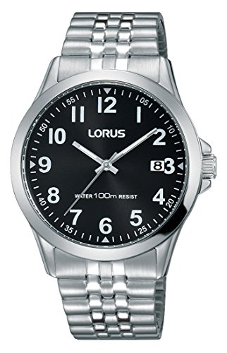 Lorus Watches Orologio Analogico Unisex con Cinturino in Placcato in Acciaio Inox RS971CX9