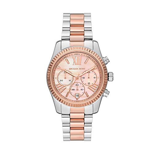 Michael Kors - Cronografo Lexington da donna, orologio in acciaio inossidabile, MK7219