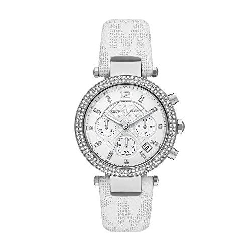 Michael Kors - Cronografo Parker da donna, orologio in acciaio inossidabile, MK7226