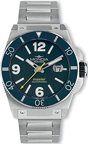 Mondia swiss master orologio Uomo Analogico Automatico con cinturino in Acciaio INOX MS 200-2BL-BM