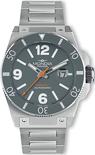 Mondia swiss master orologio Uomo Analogico Automatico con cinturino in Acciaio INOX MS 200-3GY-BM