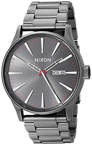 Nixon A356131 - Orologio da polso da uomo, acciaio inox, colore: Grigio