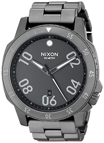 Nixon A506632 - Orologio da polso da uomo, acciaio inox, colore: Grigio