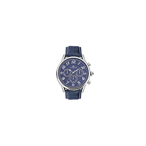 Orologio Lorenz Classic Cronografo Uomo Pelle Blu 30022AA